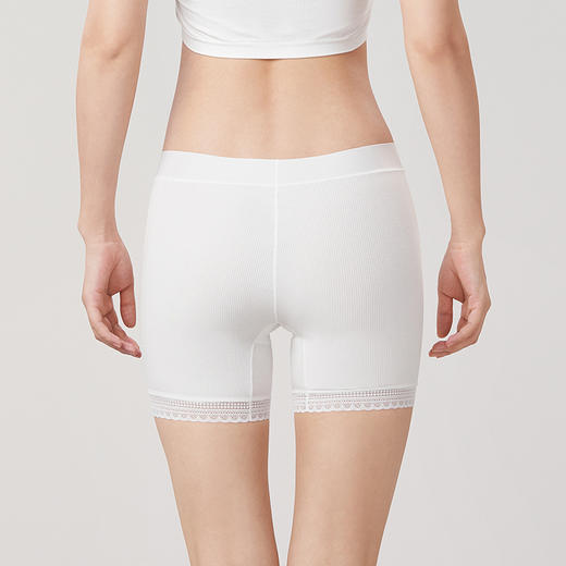 都市丽人基础系列人棉罗纹薄安全裤保暖裤LL31B5 商品图2