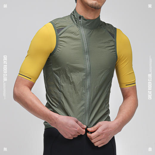 GRC桀骜无尽春夏新款TECH系列防水耐磨透气公路自行车骑行马甲男 商品图4