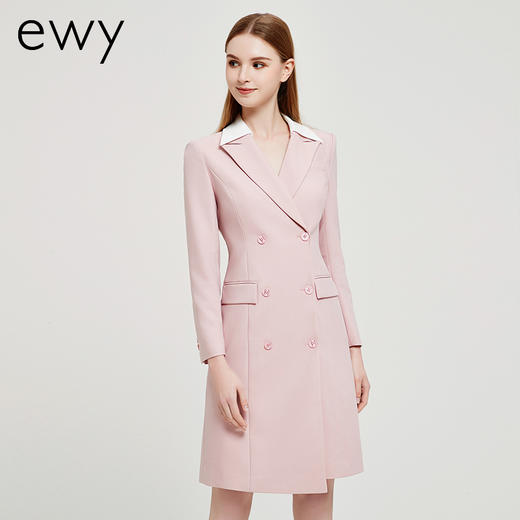 2023年春夏季粉色职业连衣裙女医美前台美容师教师工作服女正装 商品图0