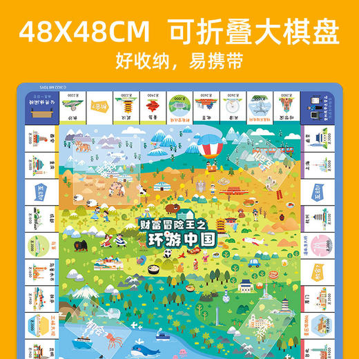 「三款可选！亲子互动」玩具先生财富冒险王环游中国大富翁儿童亲子互动桌游玩具6+ 商品图3