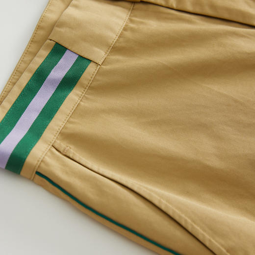 谜底九分休闲裤女2023春季新款简约时尚拼接束脚萝卜裤231MK0094 商品图3