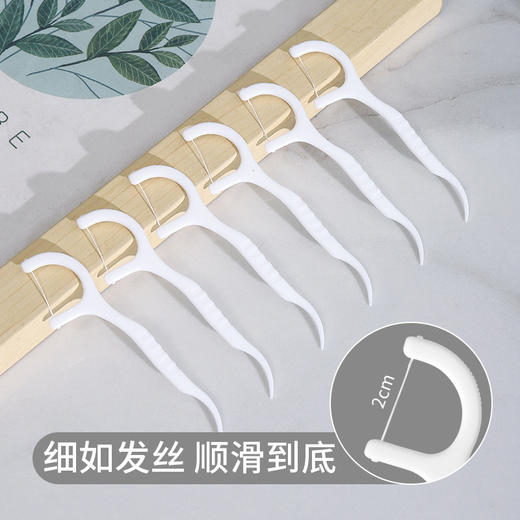 【4盒共200支9.9包邮】高拉力牙线独立包装牙线棒家庭装超细牙签线剔牙线便携一次性 商品图6