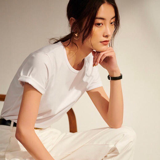 BASICLIVE·蚕丝丝光棉轻奢T恤 | 滑凉奢华，简单也高级【拍3件！129元】 商品图6