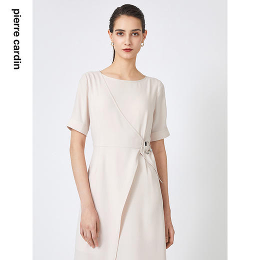 皮尔卡丹女装夏季新款简约淑女修身纯色连衣裙C31DS006
 商品图2