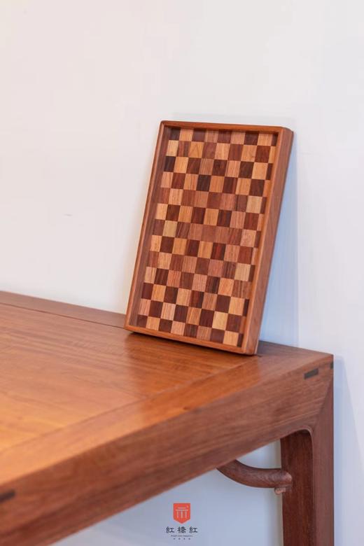 红桥红  家具严选  缅甸花梨（大果紫檀）【攒田字纹文盘】 商品图8