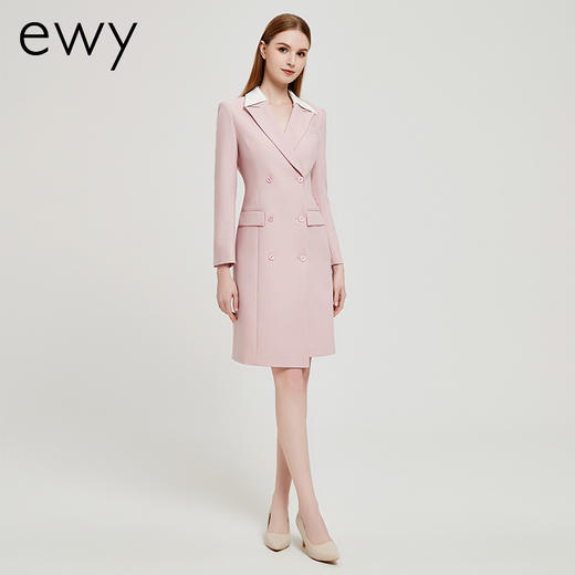 2023年春夏季粉色职业连衣裙女医美前台美容师教师工作服女正装 商品图1