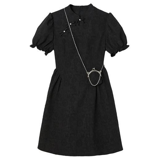 西遇国潮连衣裙女春季新款中国风改良复古旗袍裙D0120028 商品图5