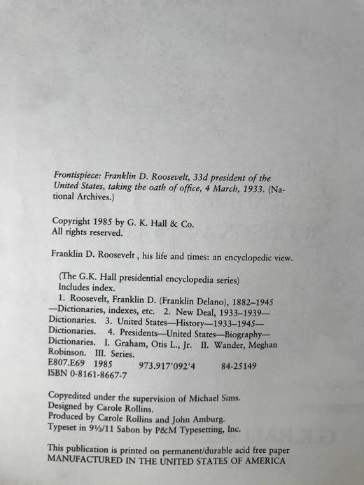 富兰克林·罗斯福：他的生平与时代百科观 约百幅插图 精装大16开 商品图4