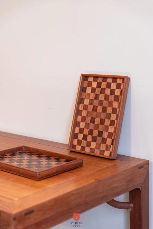 红桥红  家具严选  缅甸花梨（大果紫檀）【攒田字纹文盘】 商品图3