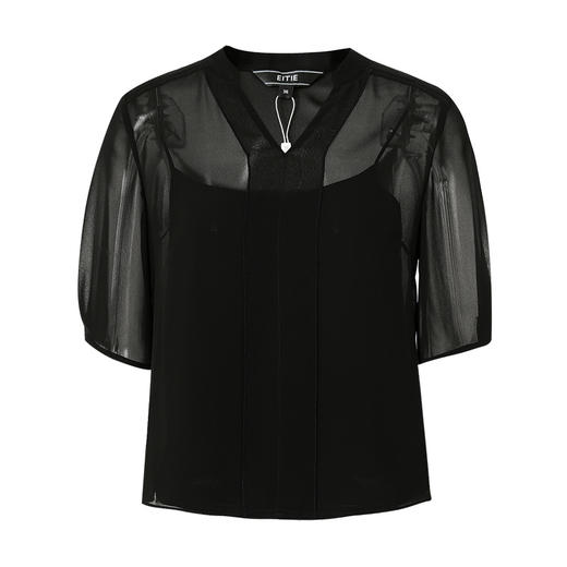 EITIE爱特爱夏季新款时尚通勤气质OL直筒显瘦两件套小上衣B13104 商品图4