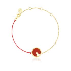 「福禄•鸿运」手链礼盒 芭莎珠宝静主编联名款（红玛瑙手链+喜乐兔扩香石）