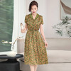ASE-1083翻领气质优雅名媛百搭真丝连衣裙 商品缩略图5