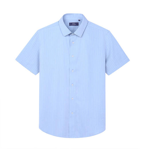 竹纤维条纹皱免烫衬衫 商品图5