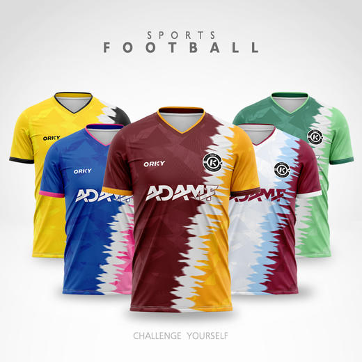 ORKY沃恺儿童足球服套装男童定制小学生比赛队服幼儿园女童足球衣 商品图3