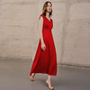 EITIE爱特爱夏季新款修身红色飞袖A裙摆礼服连衣裙7477111 商品缩略图3