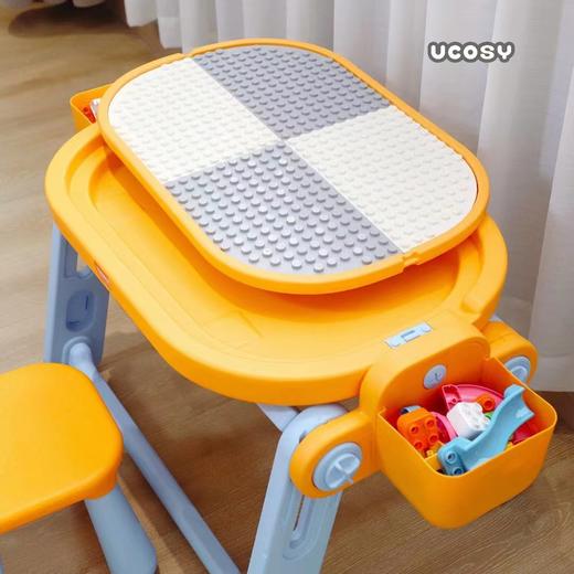 布鲁可高端定制版多功能儿童积木桌子礼物布鲁克宝宝益智游戏玩具桌男孩女孩 商品图3