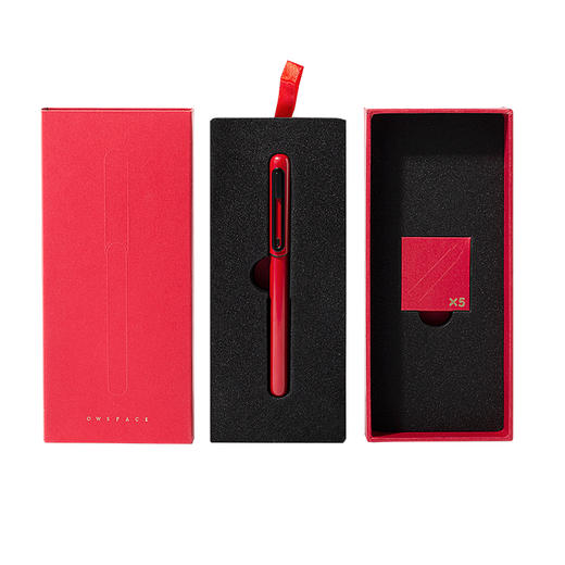 OWSPACE 单向空间 红武士钢笔礼盒 内含一套5支墨囊 商品图5