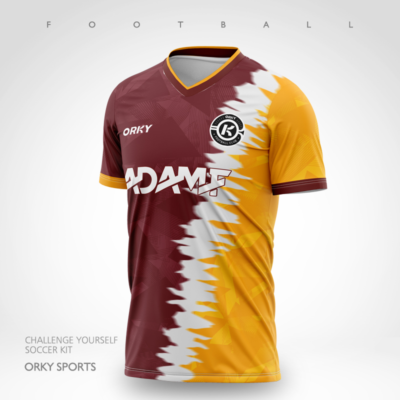 ORKY沃恺儿童足球服套装男童定制小学生比赛队服幼儿园女童足球衣