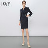 IWY/春夏季新款高端商务黑色职业西装连衣裙女修身显瘦正装女装Q13120 商品缩略图4