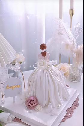 女神婚纱蛋糕
