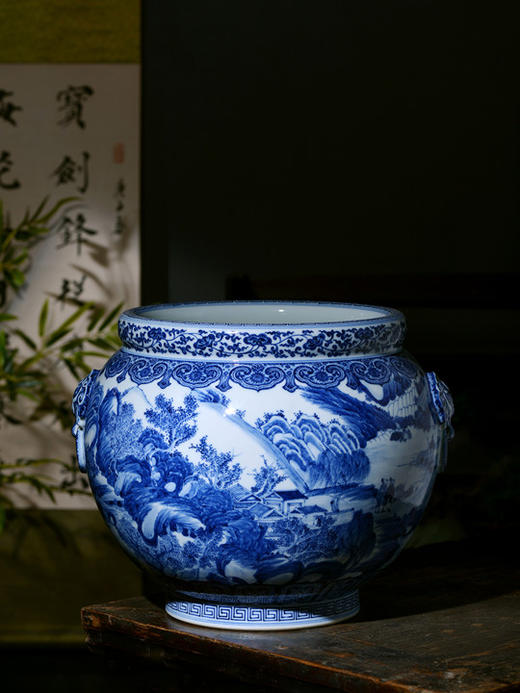 柴窑富春山居聚宝缸 商品图0