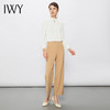 IWY/春夏季新款白色衬衫咖色西裤职业修身气质女神范套装工作服B13122+P13123 商品缩略图5