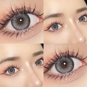 ❥【盒装新款0~800度】冷萃缅因年抛大直径灰色美瞳近视隐形眼镜