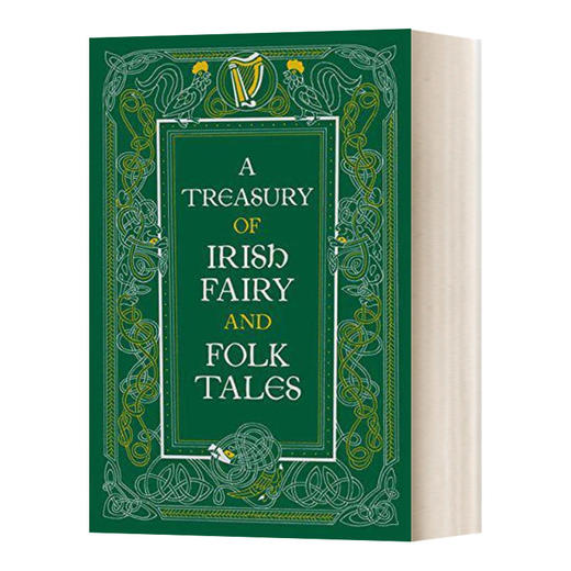 英文原版 Treasury of Irish Fairy & Folk Tales 爱尔兰神话和民间传说 皮革精装版 英文版 进口英语原版书籍 商品图0