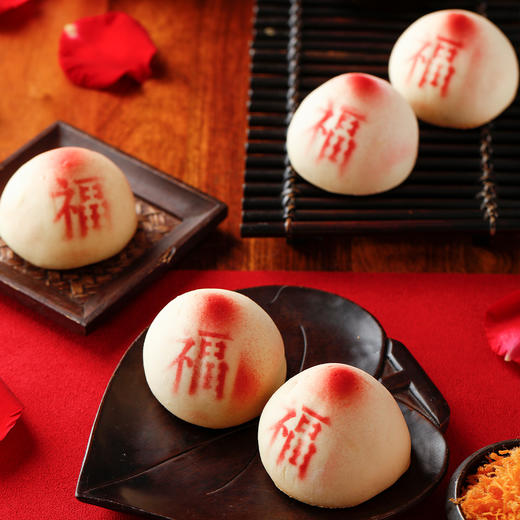 御茶膳房小寿桃老人生日祝寿寿桃馒头糕点点心礼盒过寿蛋糕礼品传统小寿桃包回礼久久桃（烤制） 商品图3