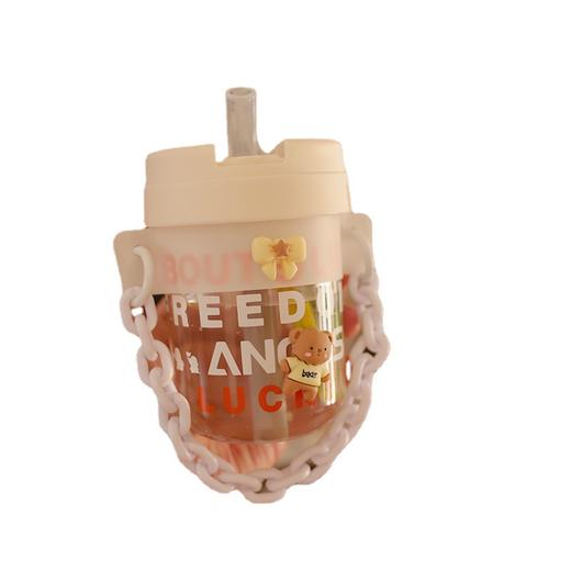 夏季女生吸管杯网红高颜值便携塑料水杯学生迷你小巧随行咖啡杯子 商品图4