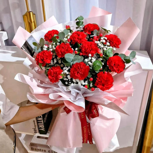 生如夏花---11支康乃馨花束礼盒5选1 商品图1