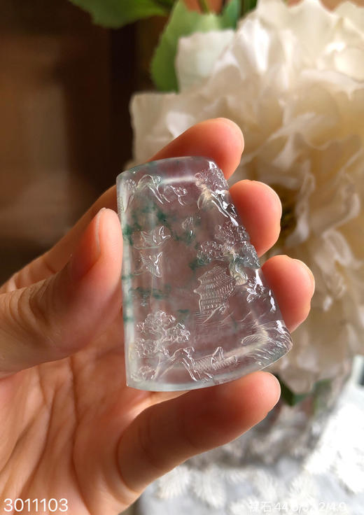 飘花山水牌裸石 45999【3011103】 商品图2