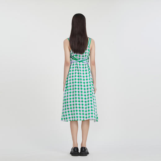 谜底吊带连衣裙2023春款主题花色天丝亲肤舒适无袖长裙231ML0151 商品图2