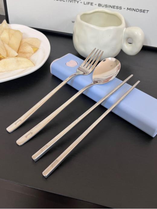 【费仕乐304不锈钢便携餐具】🌸精致生活需要一些仪式感‼️优选304不锈钢的材质304钢印防伪☺️不锈钢材质易清洗耐腐蚀🦠不易生锈干净卫生‼️ 商品图3