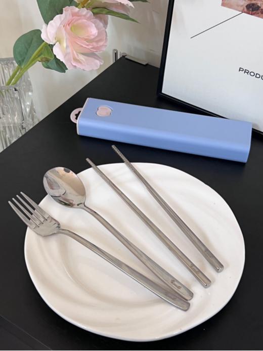 【费仕乐304不锈钢便携餐具】🌸精致生活需要一些仪式感‼️优选304不锈钢的材质304钢印防伪☺️不锈钢材质易清洗耐腐蚀🦠不易生锈干净卫生‼️ 商品图2