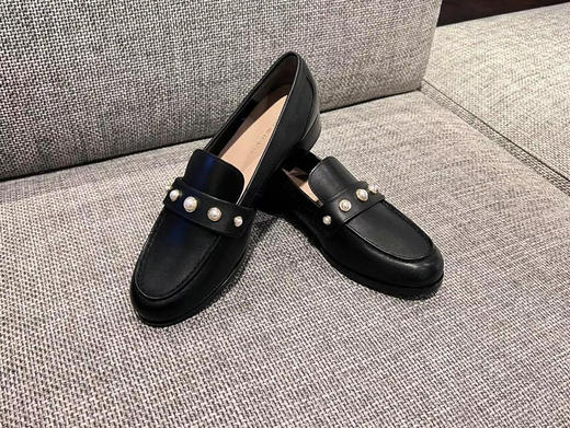 SW新款珍珠乐福鞋！！牛皮材质柔软舒服！珍珠装饰非常可爱！ 商品图1