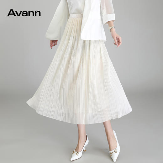 Avann法式珠贝网纱裙 商品图7