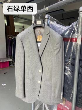 男装修身西服 霸道总裁范 石绿单西 进口稀缺面料 J204M4662