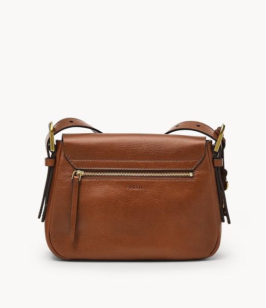 Fossil 化石Harper小号马鞍包 复古牛皮 棕色&黑色特价￥850直邮到手 商品图1