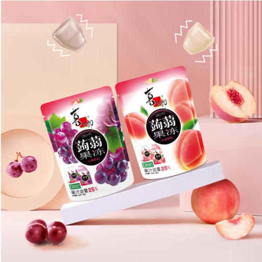 喜之郎蒟蒻果冻红葡萄味【120g】 商品图0