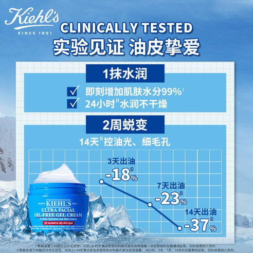 【精选包邮】正品科颜氏（Kiehl's）高保湿清爽果冻面霜 控油补水收毛孔 心选到家 商品图1