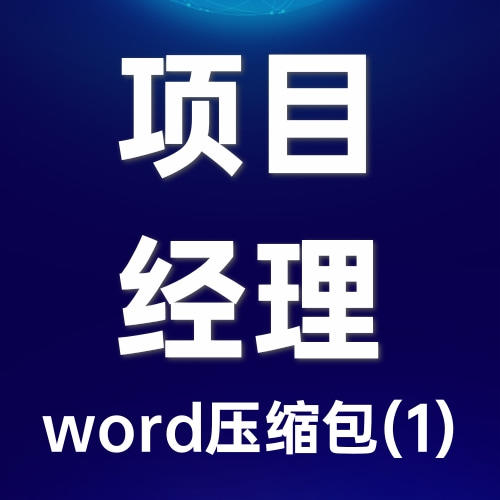 金牌项目经理必备操作文件汇编（2023第一季）-word文件压缩包 商品图0