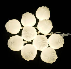 10头奶白球花朵吊灯