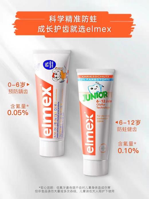 【儿童牙膏系列】艾美适0-6岁/6-12岁儿童防蛀宝宝牙膏50ml 商品图0