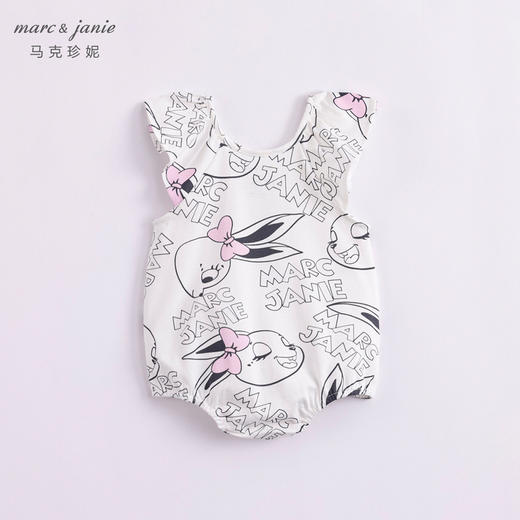 【凉感抗菌】马克珍妮夏装新款 女宝宝吊带连体衣 婴儿哈衣230637 商品图2