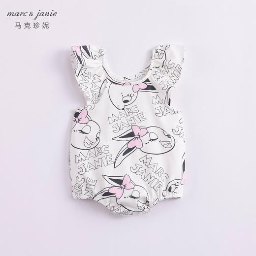 【凉感抗菌】马克珍妮夏装新款 女宝宝吊带连体衣 婴儿哈衣230637 商品图1