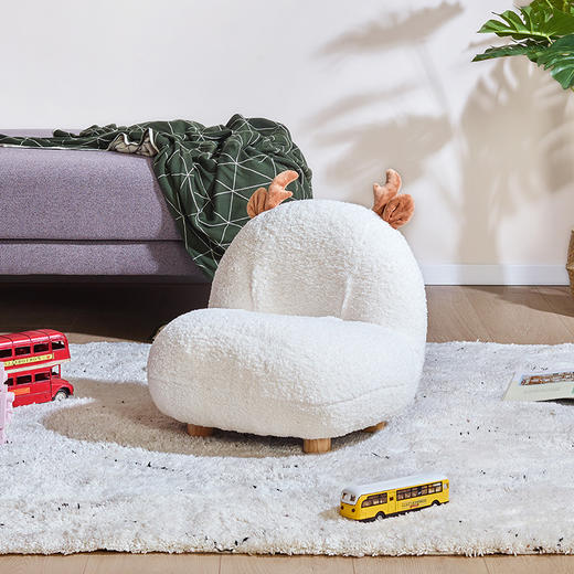 喜梦宝儿童椅客厅家用卡通沙发可爱小型宝宝沙发 小白鹿 商品图0