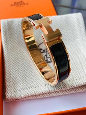 女款黑色玫瑰金手鐲 size ：PM经典款