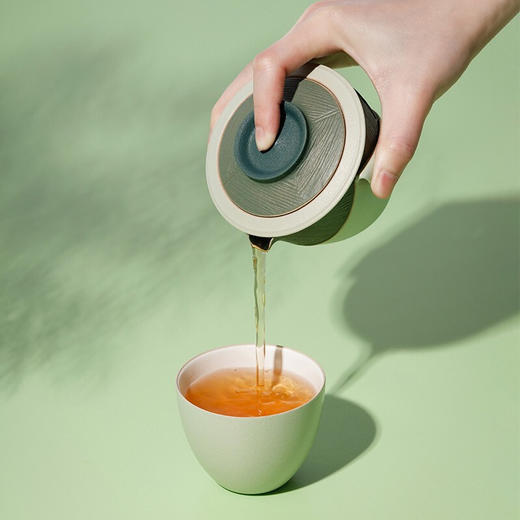 万仟堂 茶具 快客杯 清欢 茶壶茶杯茶漏 旅行茶具套装 一壶两杯 功夫茶具套装 便携茶具 商品图4