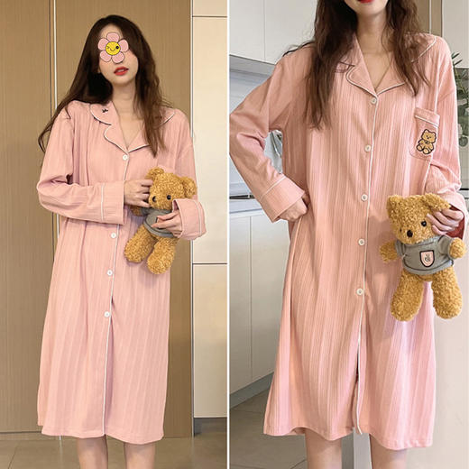 裁缝学苑AX45中长款开衫睡衣纸样睡裙女装家居服做衣服样板版裁剪 商品图1